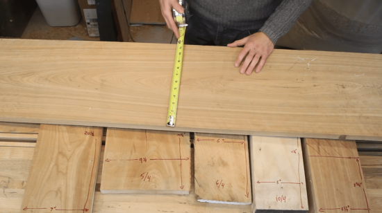 measuring lumber