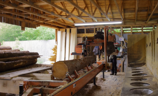milling Larch wood
