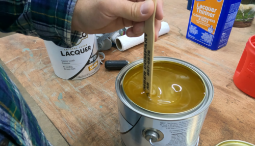 mixing lacquer paint