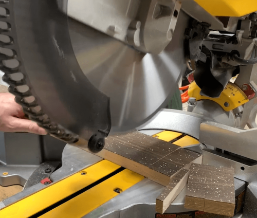 operating a miter saw