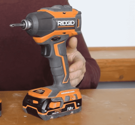 orange brushless drill