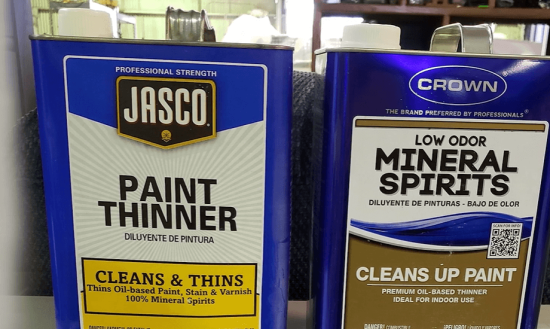 paint thinner and mineral spirits