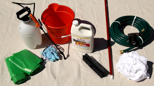 painting materials and tools