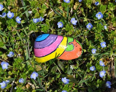 rock project from the Creativity for Kids Hide & Seek Rock Painting Kit