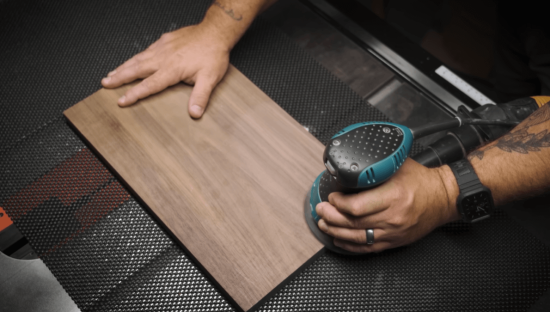 sanding cutting board