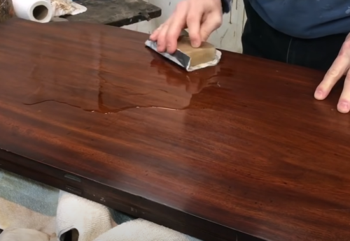 sanding scratches on wood