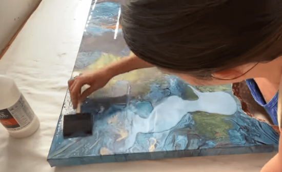 sealing acrylic paint on wood