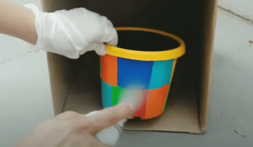 sealing painted pot