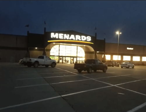 shopping at Menards