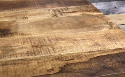 staining raw mango wood