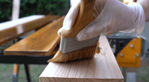 staining with Olympic Maximum Wood Sealer For Decks