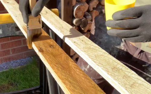 treating pallet wood