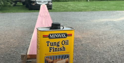 tung oil on exterior