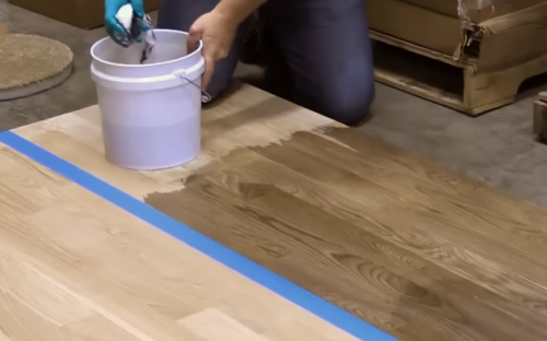 using vinegar on wood