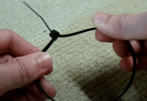 utilizing nylon cable ties