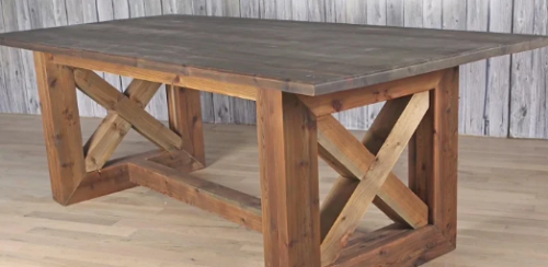 wooden Farmhouse Table