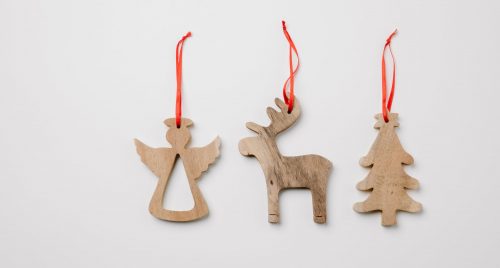 wooden Christmas ornaments