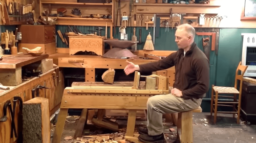 woodworker and bowl carving horses